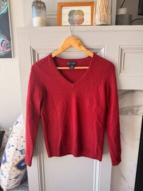 Bloomingdale's Sweater Unisex adults Size Xs Red